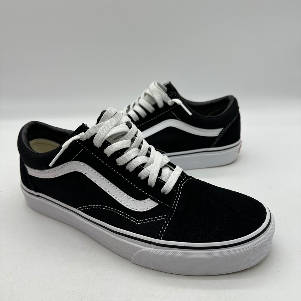 Vans 500714 VN000D3HY28 Mens 10 Black Old Skool Low Suede Canvas Skate Shoes - Picture 3 of 11